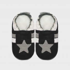 keanu black grey baby shoes