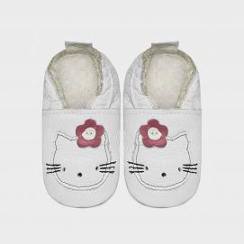 Kitten White baby shoes
