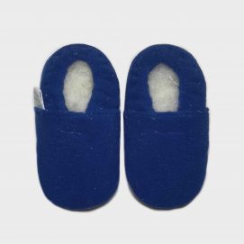 slipper fleece royal blue S