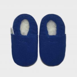 slipper fleece royal blue S