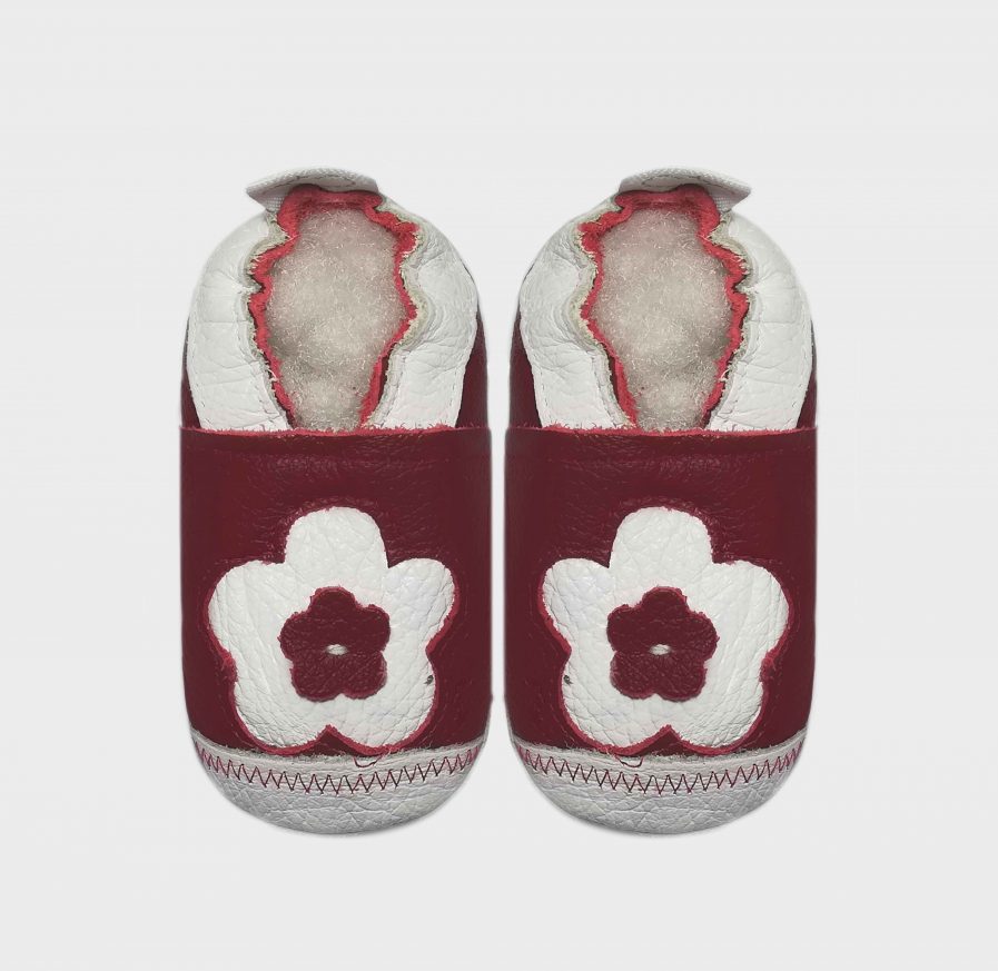 Spring Daisy Red baby shoes