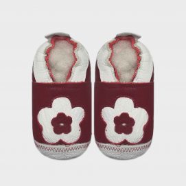 Spring Daisy Red baby shoes
