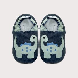 navy dino baby shoes