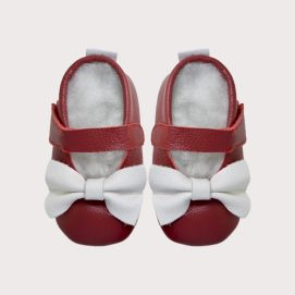 Mary Jane Red Bow Shoes